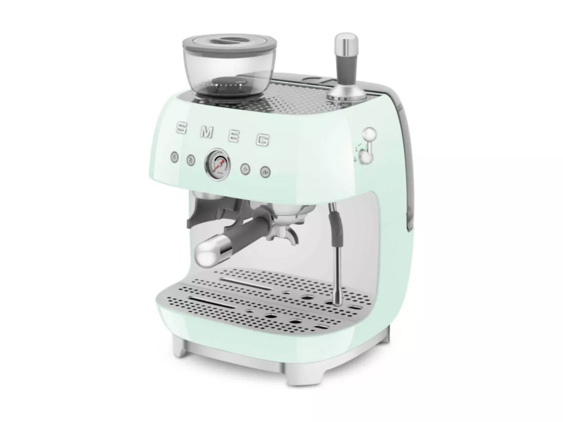 Smeg Machine à expresso avec broyeur 20 bars vert d'eau - EGF03PGEU
