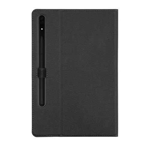 Samsung Galaxy Tab S8 EasyClick 2.0 Leder Tasche Smart Case Flip Cover Hülle mit Aufsteller   S-Pen Halterung (V11T62C1) - Schwarz