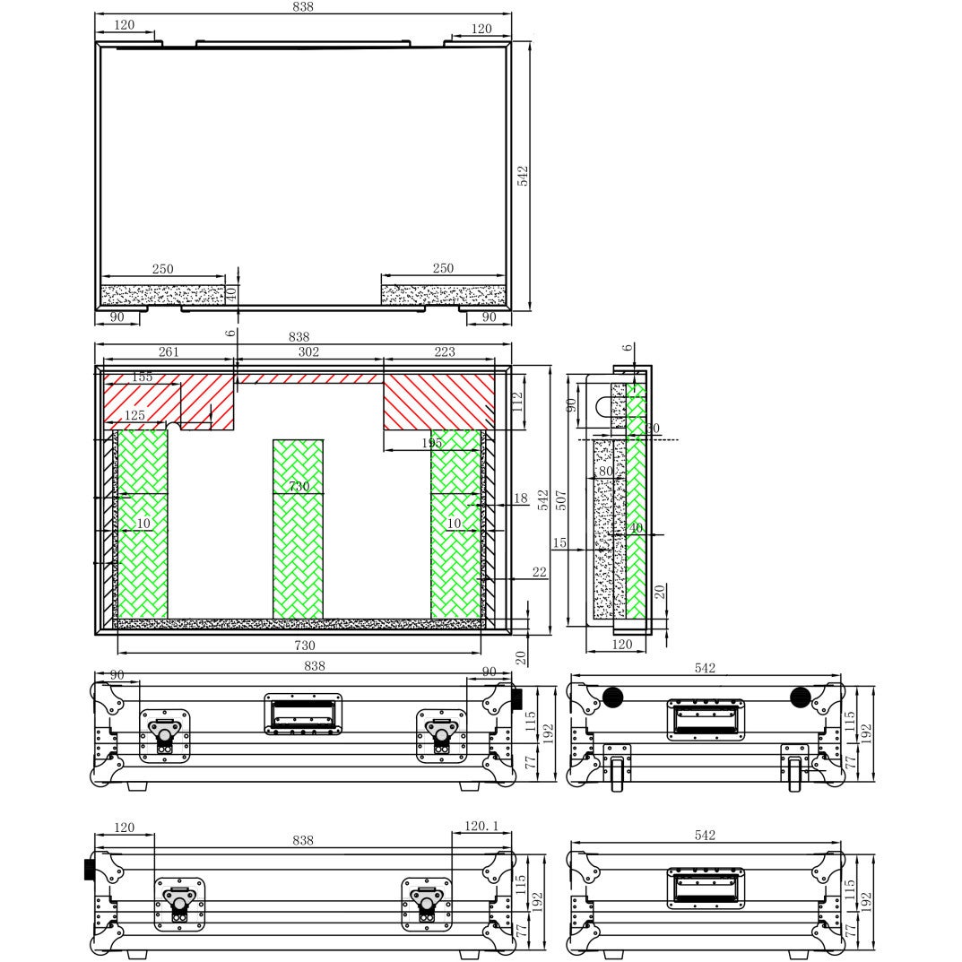 ProDJuser XDJ RX3 BL flightcase voor Pioneer XDJ RX3 BL