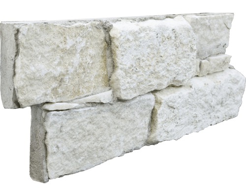 Natuursteen wandbekleding in betonomkasting, Alpenkwartsiet, 20 x 60 cm