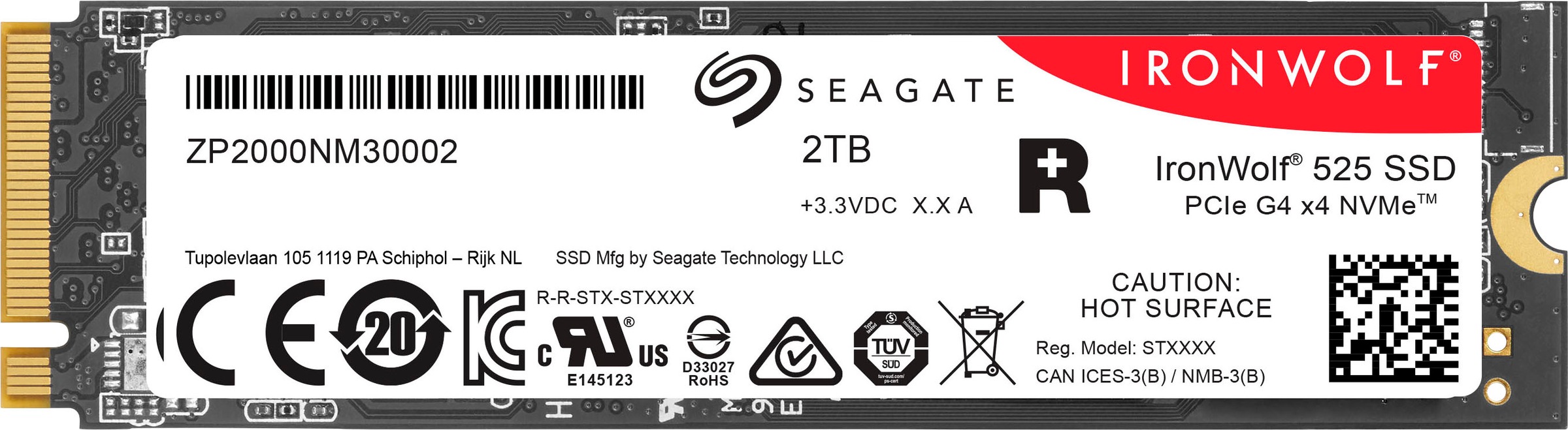 Seagate interne SSD »IronWolf®525« 2 TB