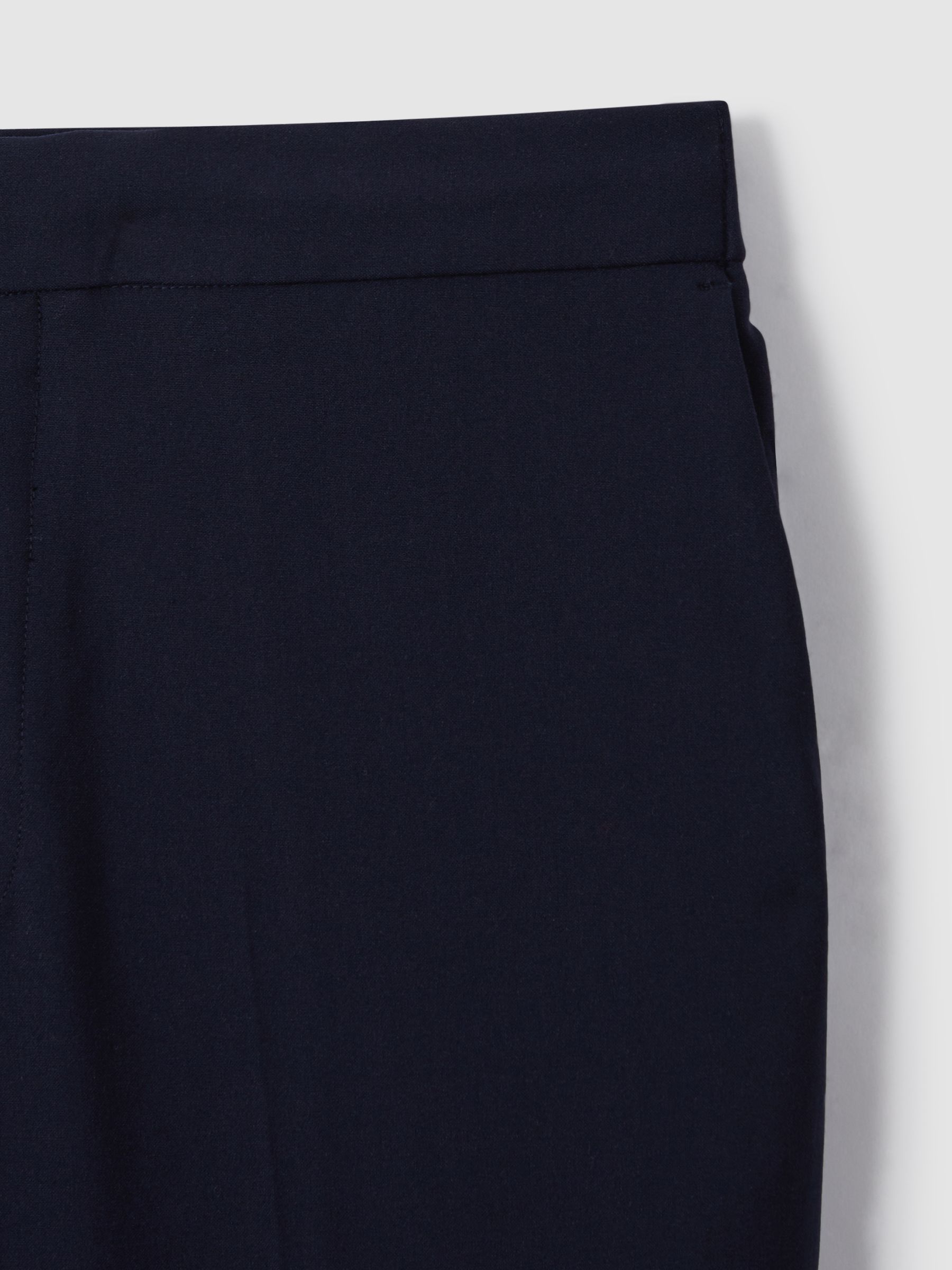 Marineblauw - Reiss Found stretchy slim fit broeken met trekkoord