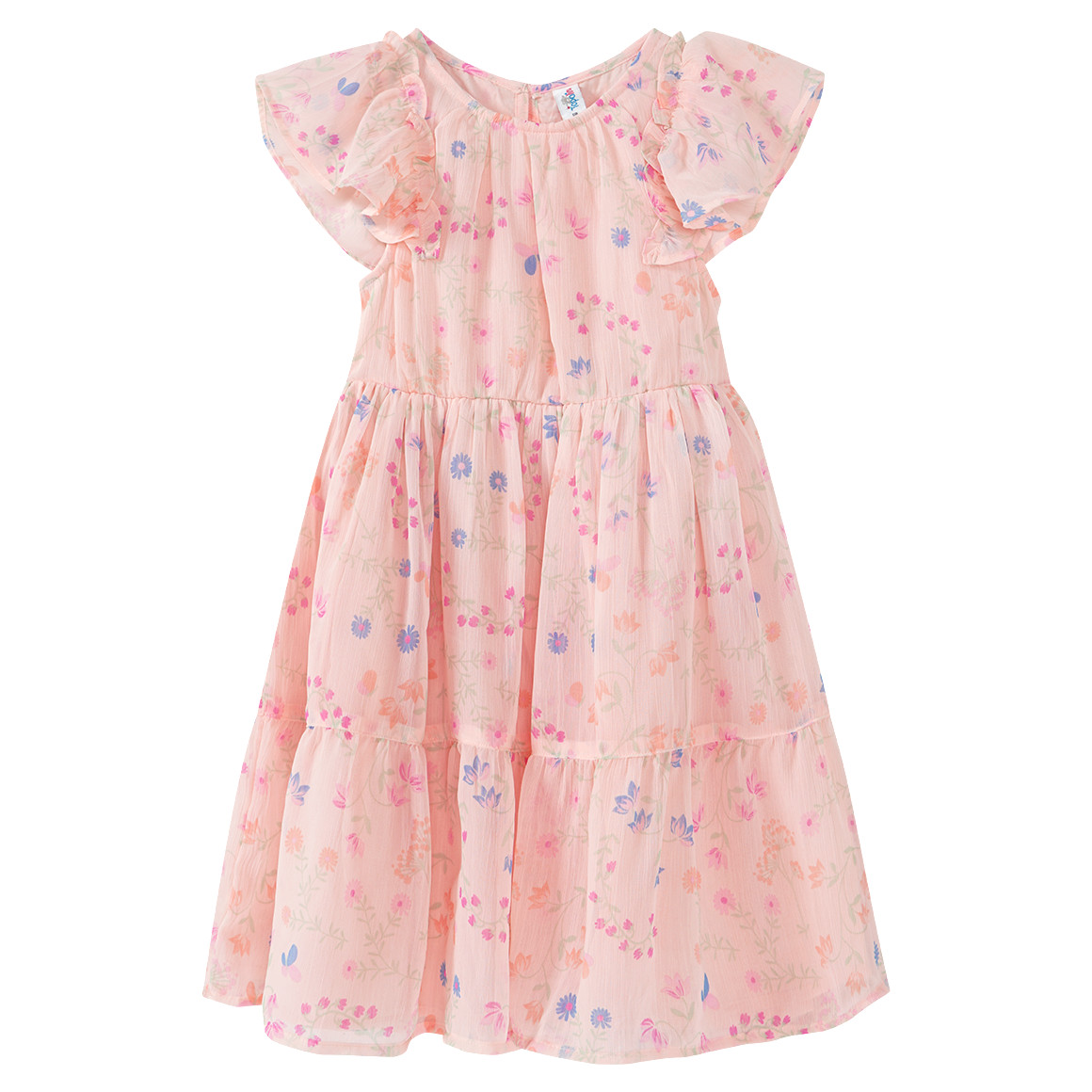 Topolino Mädchen Kleid mit Blumen-Print apricot