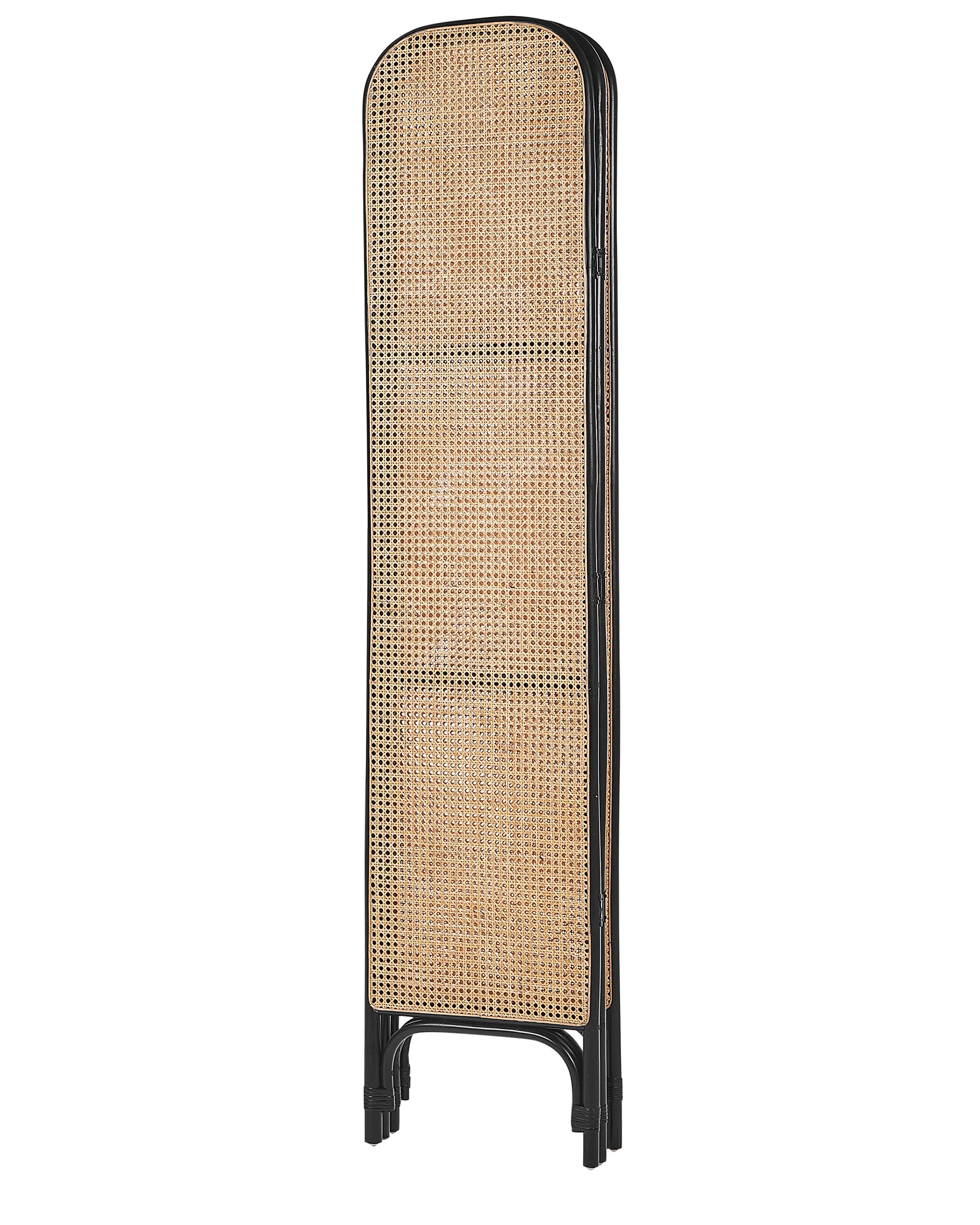 Roomdivider met 3 panelen POTENZA Lichtbruin 105 cm 180 cm