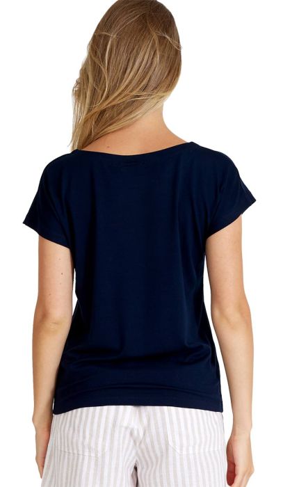 Asta Capsleeve Women damebluse