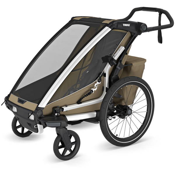 THULETHULE   Chariot CROSS 2 Single alu/faded khaki