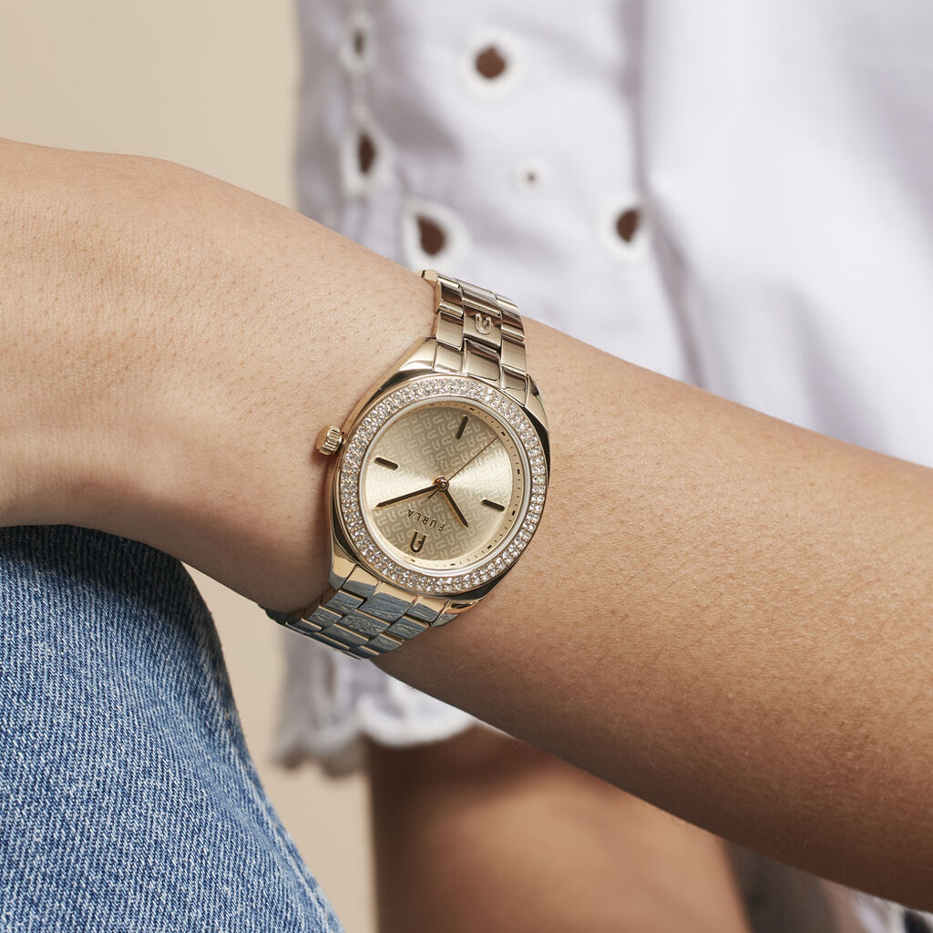 Montre Furla Logos Doré