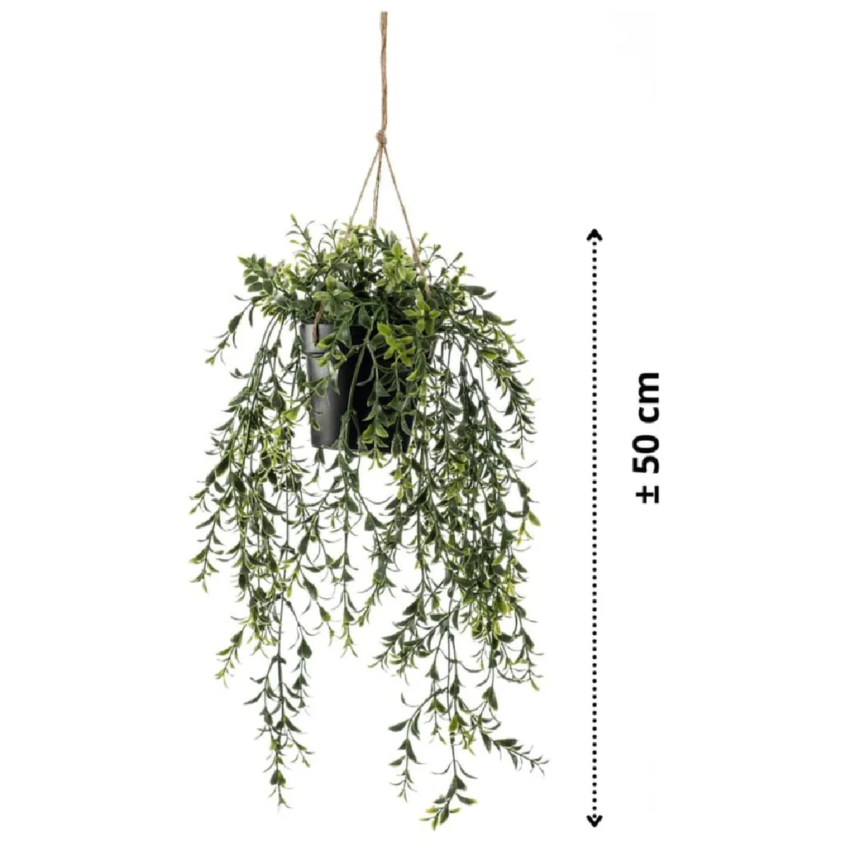 Emerald Buis Artificiel Suspendu avec Pot - 50 cm