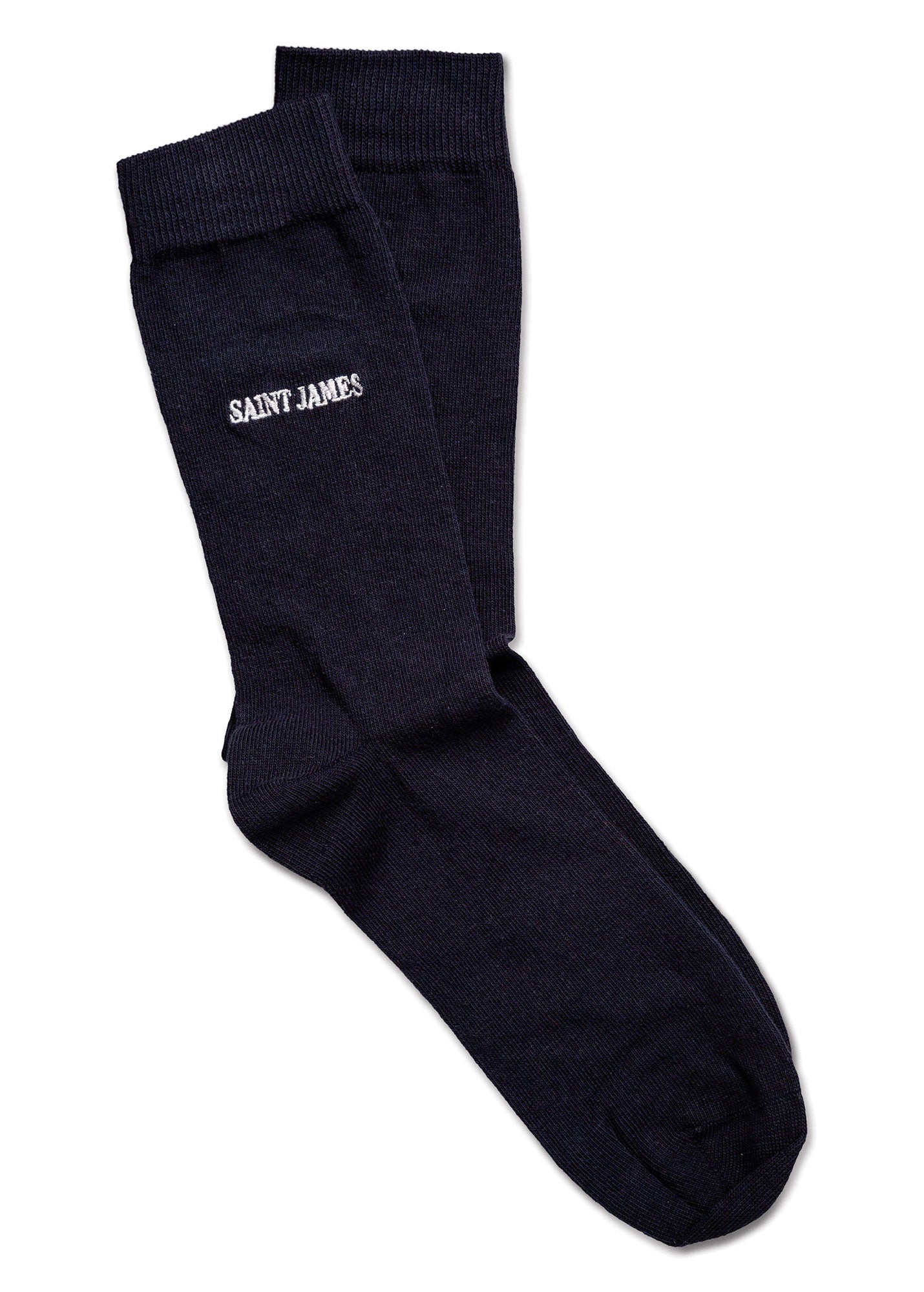 Chaussettes unies brodées 'Saint James'