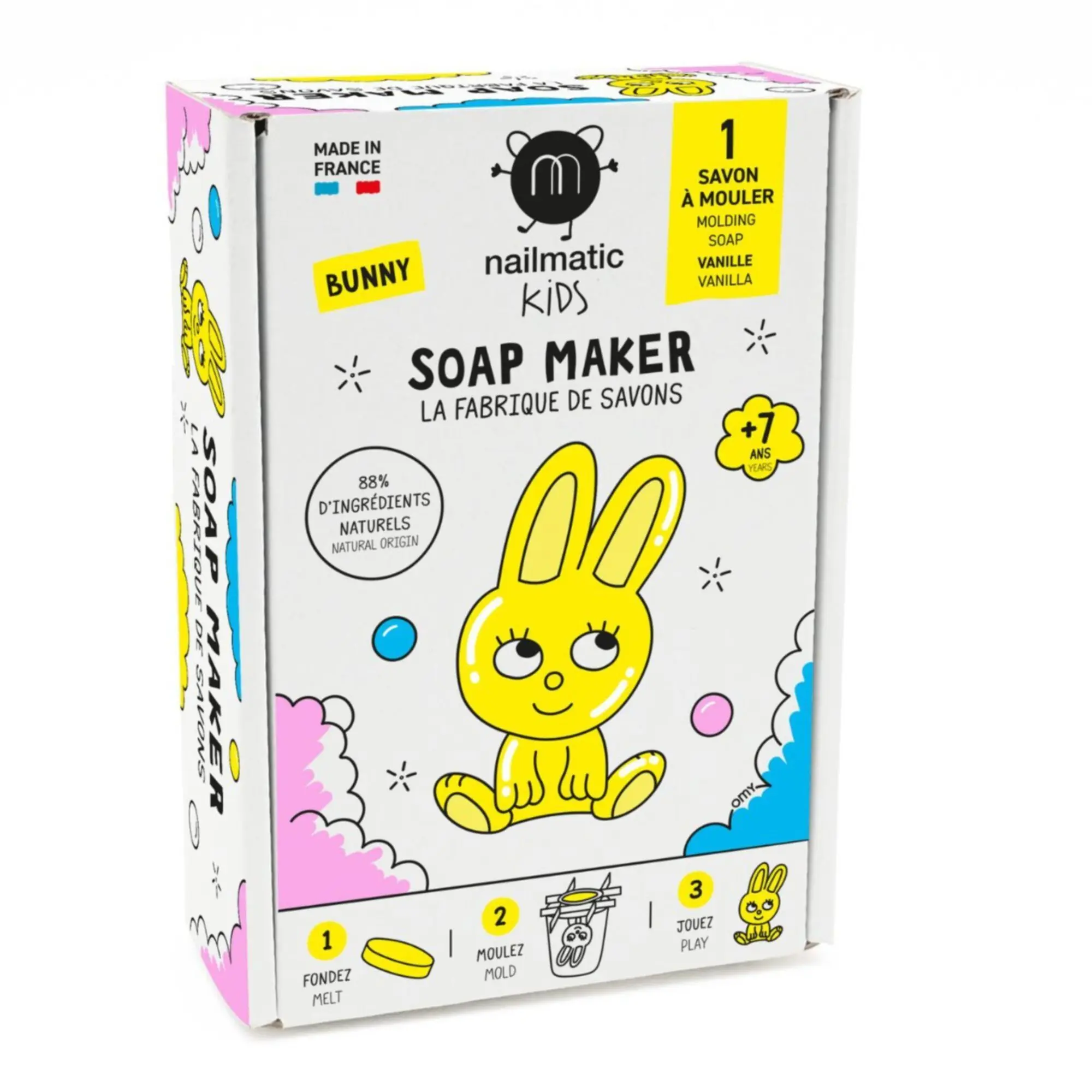Nailmatic - La Fabrique de Savons 1 Savon à Mouler Bunny- Coffret enfant