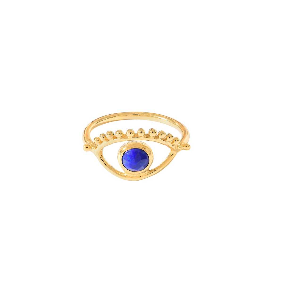 Bague oeil en vermeil et lapis lazuli AJNA