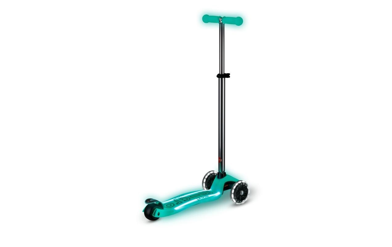 Scooter Maxi Micro Deluxe Glow LED Plus Jelly Green<br>Scooter für Kinder