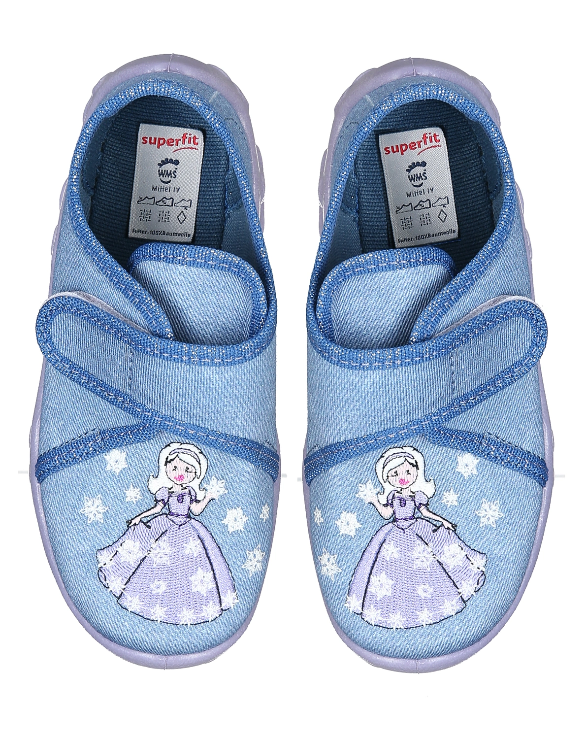 Klett-Hausschuhe BONNY - SCHNEEPRINZESSIN in blau