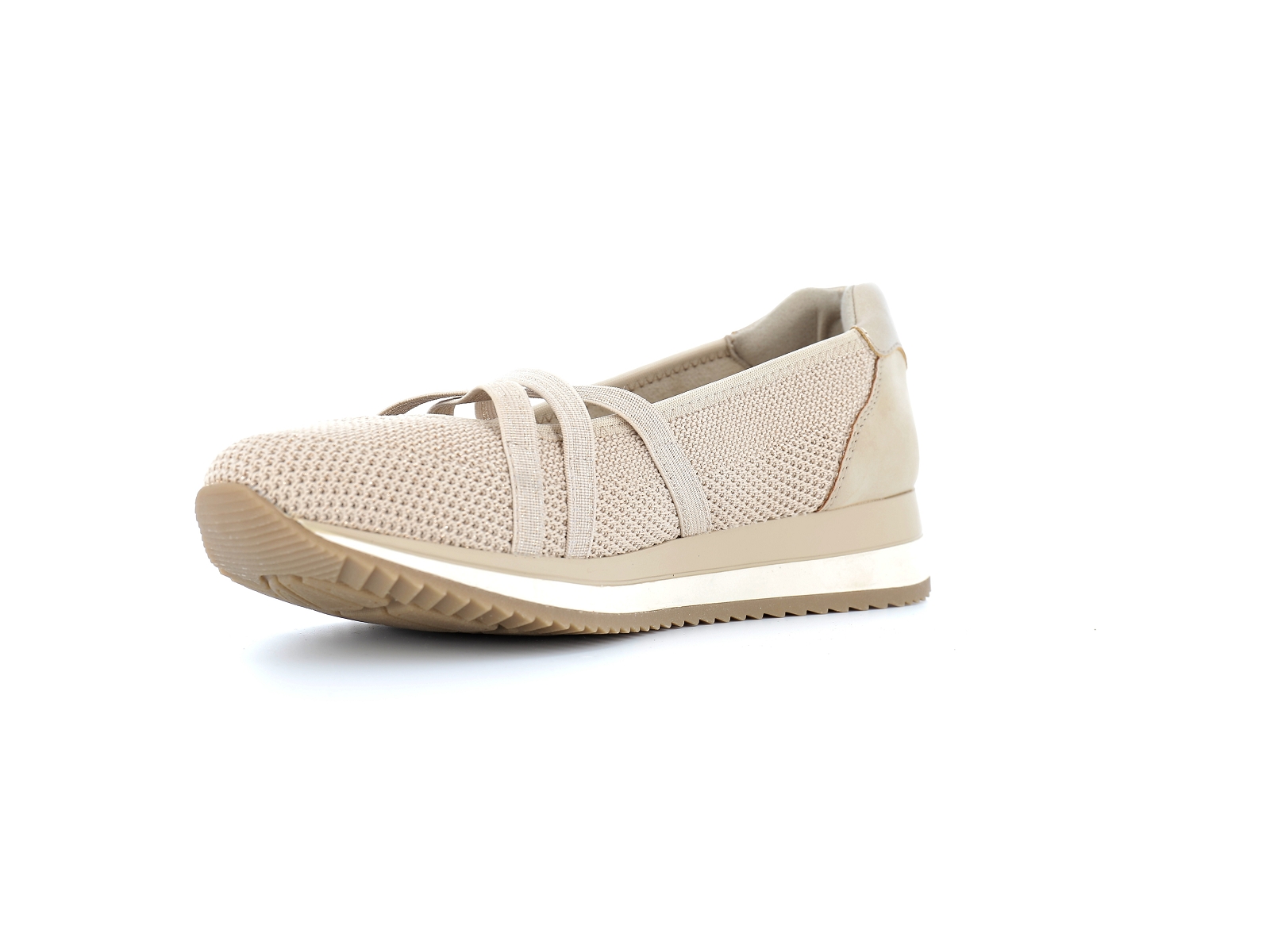 Jana  shoes-22173 Matières combinées Beige