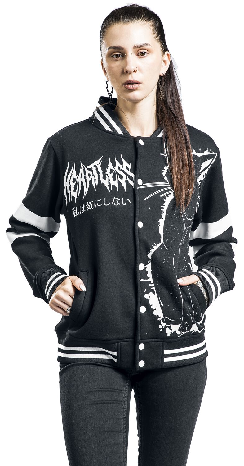 Veste Teddy Moon Kitty | Heartless Veste Varsity