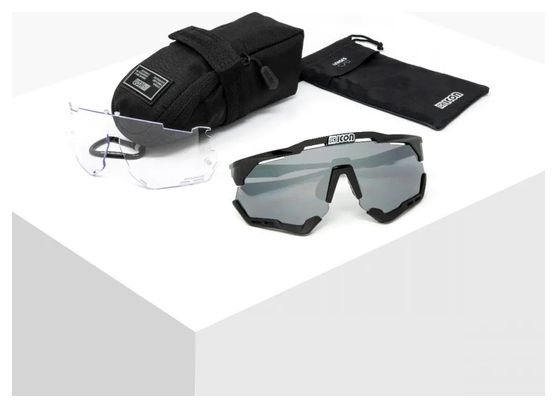 Lunettes SCICON Aeroshade XL Noir / Multimirror Silver