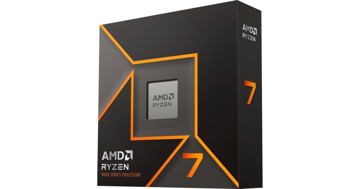 AMDRyzen 7 9700X, 3,8 GHz (5,5 GHz Turbo Boost) socket AM5 processor  (Unlocked, Boxed)