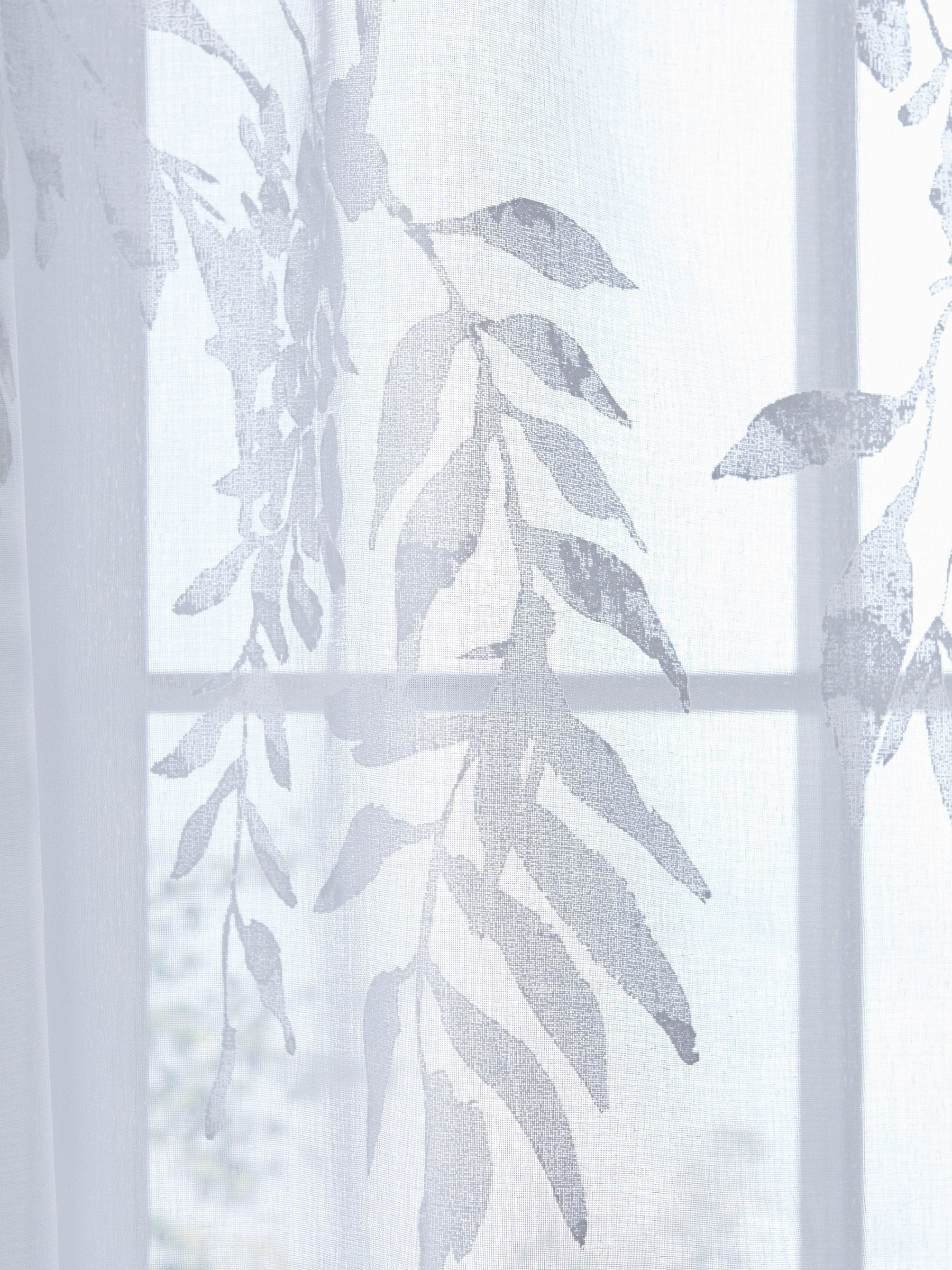 Catherine Lansfield Wisteria gordijnpaneel van voile met gleuf en bloemenprint