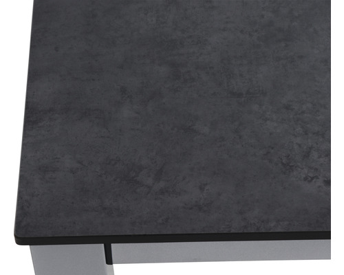 Sola tuintafel, 160x90 cm, aluminium, zilver