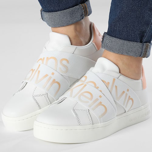 Baskets Femme Classic Cupsole 1443 Bright White Apricot Ice