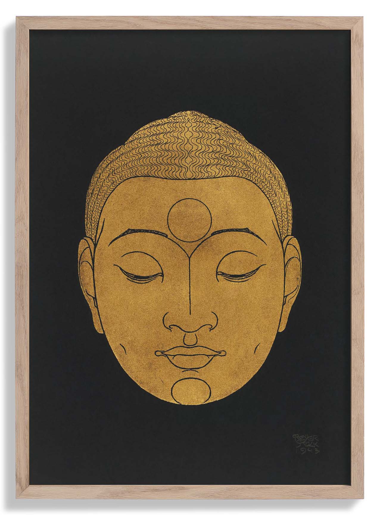 Schwarzer Kopf des Buddha von Reijer Stolk