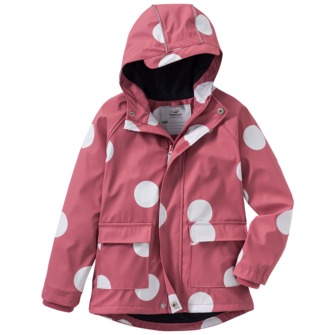 Topolino Mädchen Regenjacke mit Beschichtung himbeer