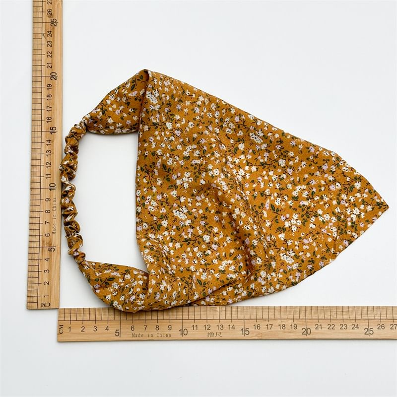 enthice - Bandana hoofdband met bloemenprint