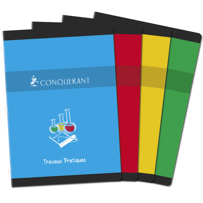 Cahier De Tp Conquerant 7 Agrafe 210X297 48P 70-90G Seyes/Uni Assorti