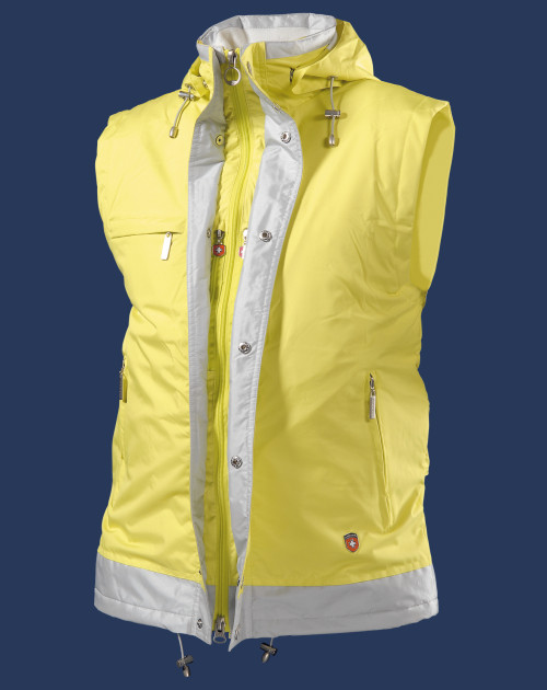 Strandweste PolyAirLite, Lime/Silber