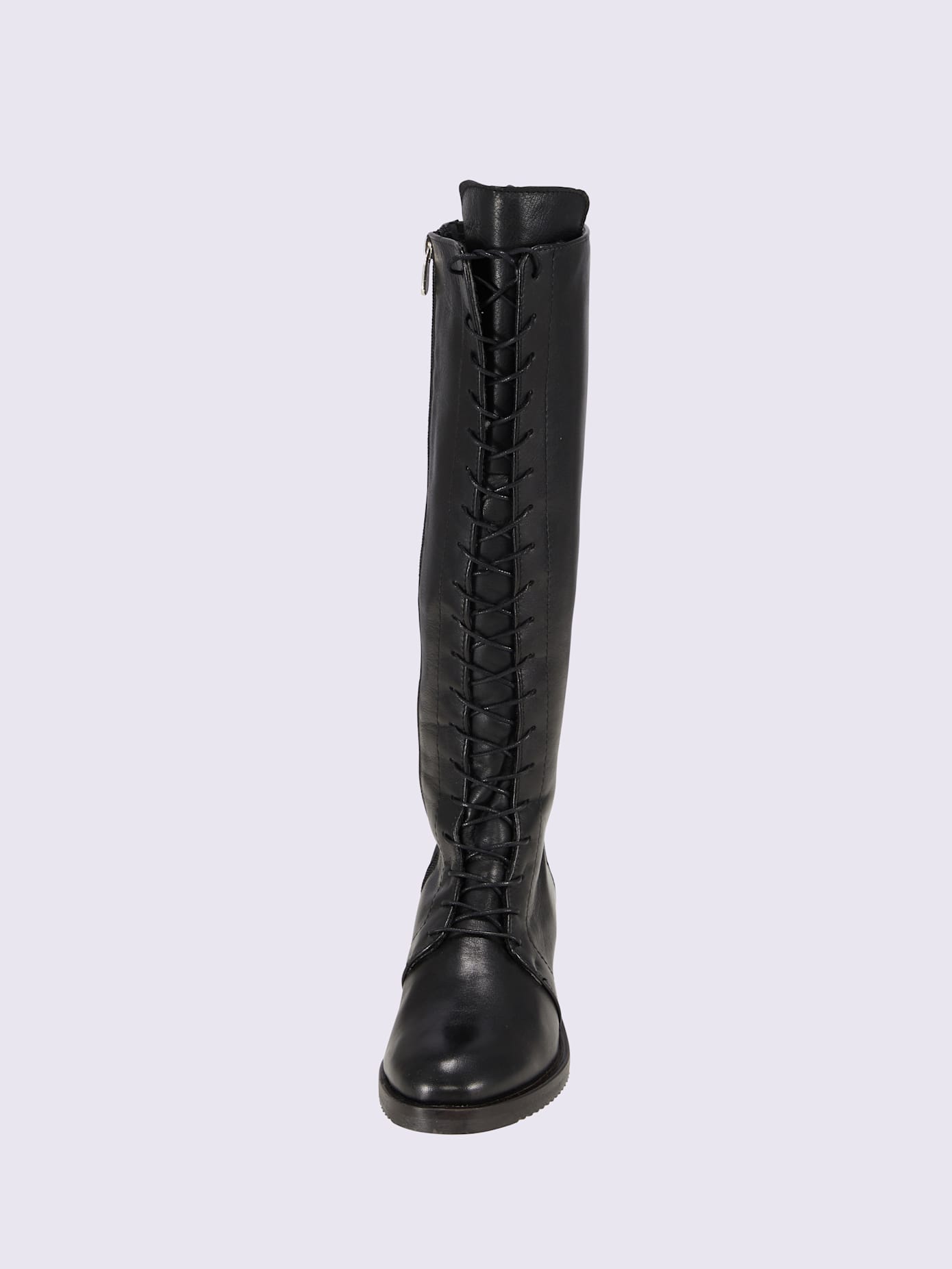 Bottes à lacets cuir nappa de vache