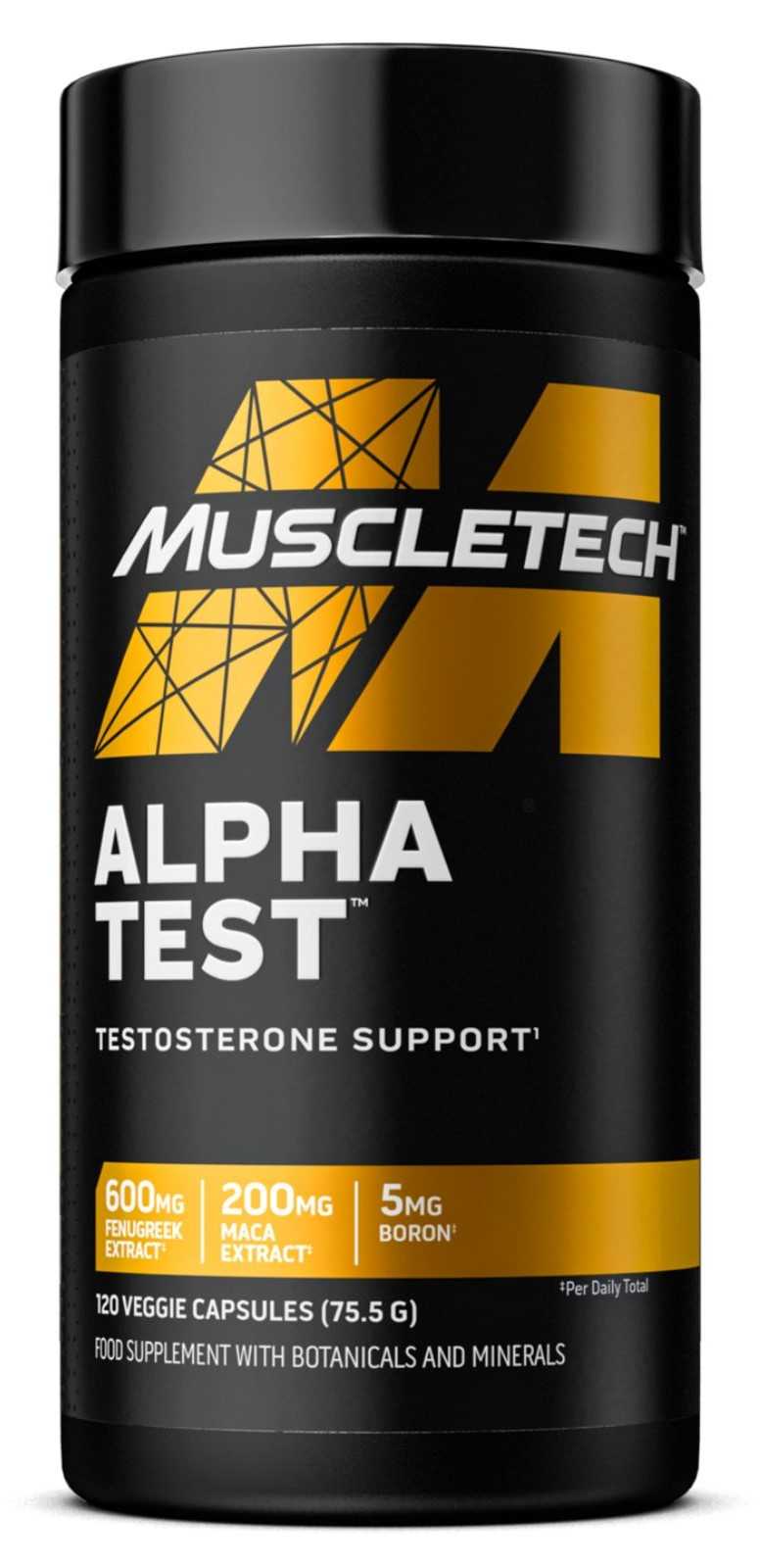 MuscleTech Alphatest 120 Cápsulas Vegetais