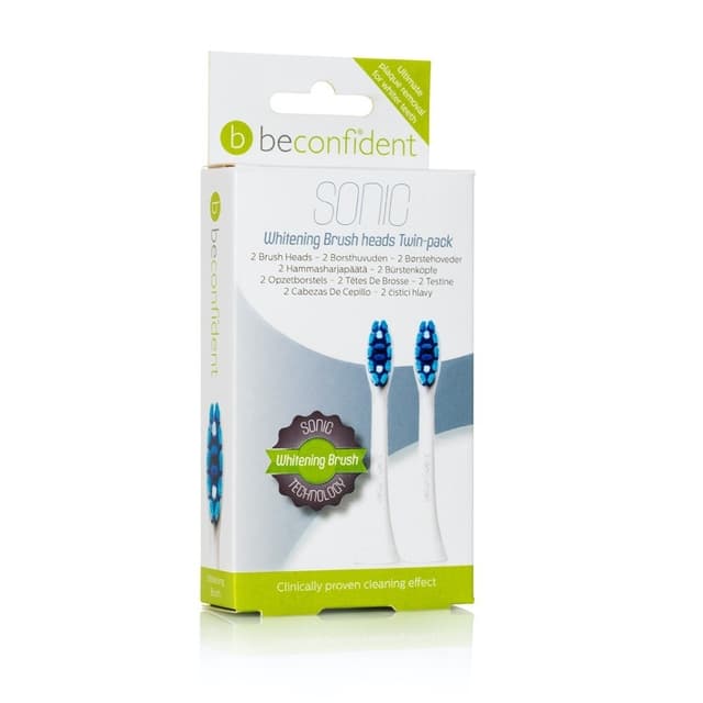2-pak Sonic tandbørstehoveder Whitening Hvid