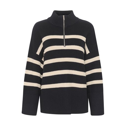 Part Two RajanaPW Striktrøje, Dark Navy Stripe, XL