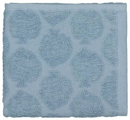 essuie-mains 50x50 coton bleu clair poissons