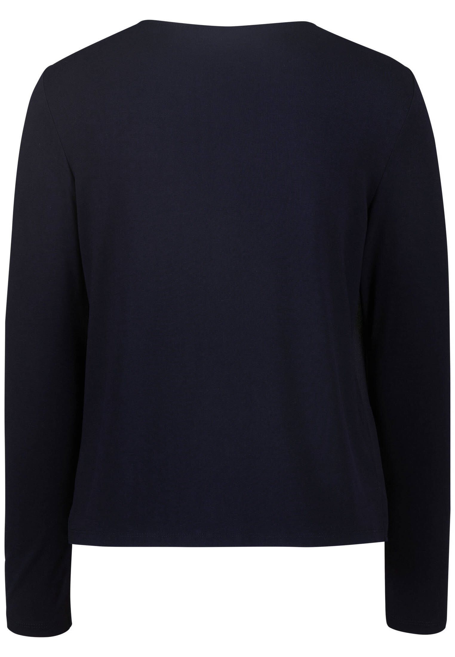 zero| Damen Blusenshirt mit Rundhalsausschnitt