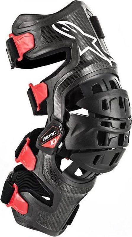 Alpinestars - Bionic-10 - Kniebeschermers - Zwart - Koolstofvezelcomposiet