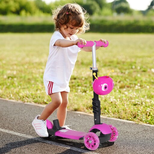 Patinete infantil dobrável Homcom 371-008pk