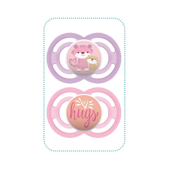 Lot de 2 sucettes Perfect silicone 18m+   Aléatoire        de               Mam