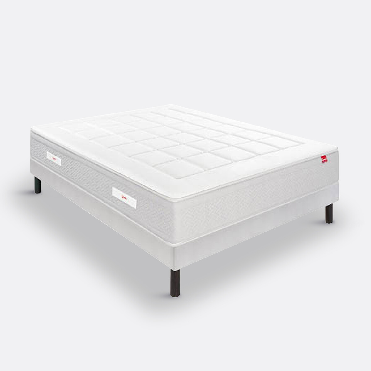 EPEDA<br>Conjunto de colchão com molas l'Escapade + estrado de cama
