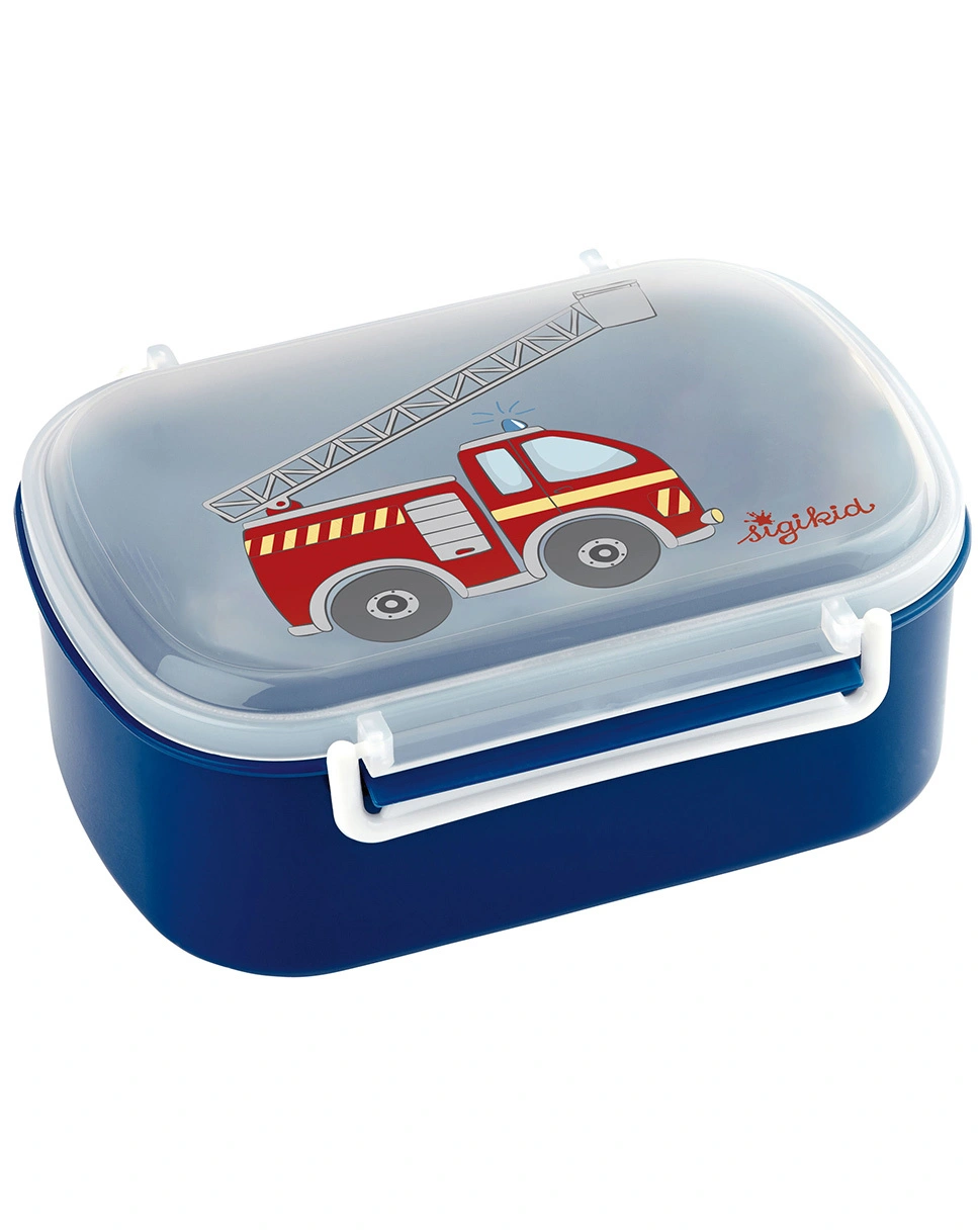 Brotdose FEUERWEHR (17x11x7cm) in dunkelblau