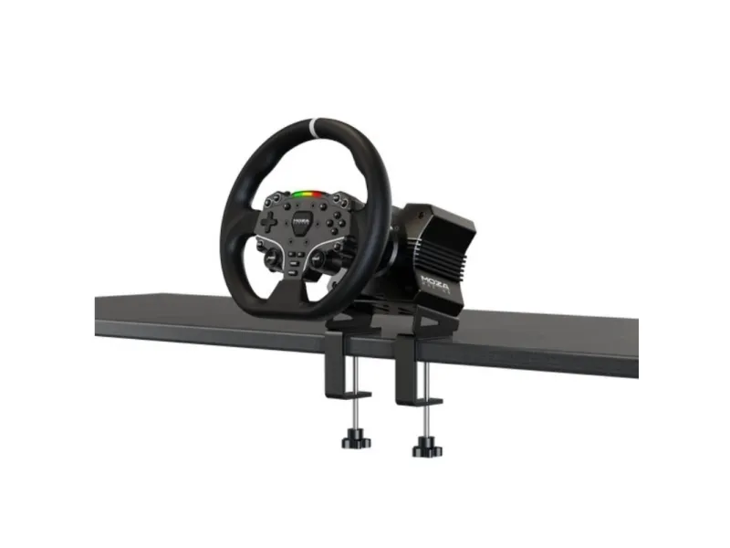 Moza Racing RS20, Rat   Pedaler, PC, Ledningsført, Sort, Stål, Aluminium, Læder