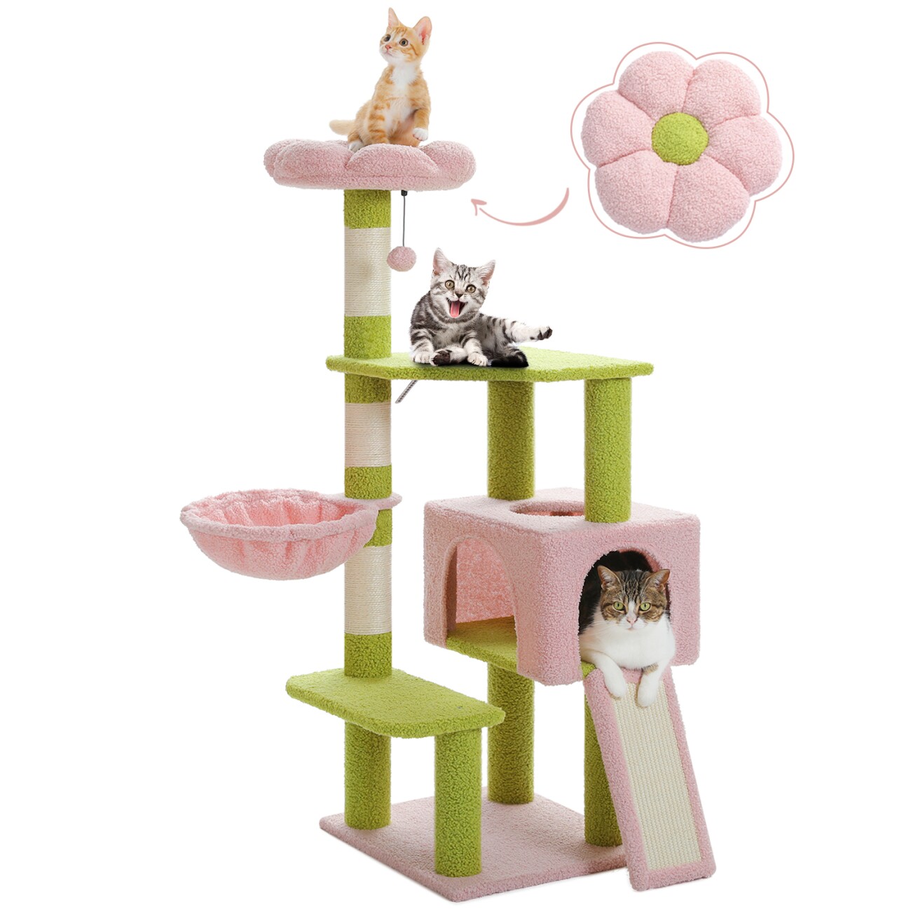 Pawz Road Kratzbaum Blume Sisal