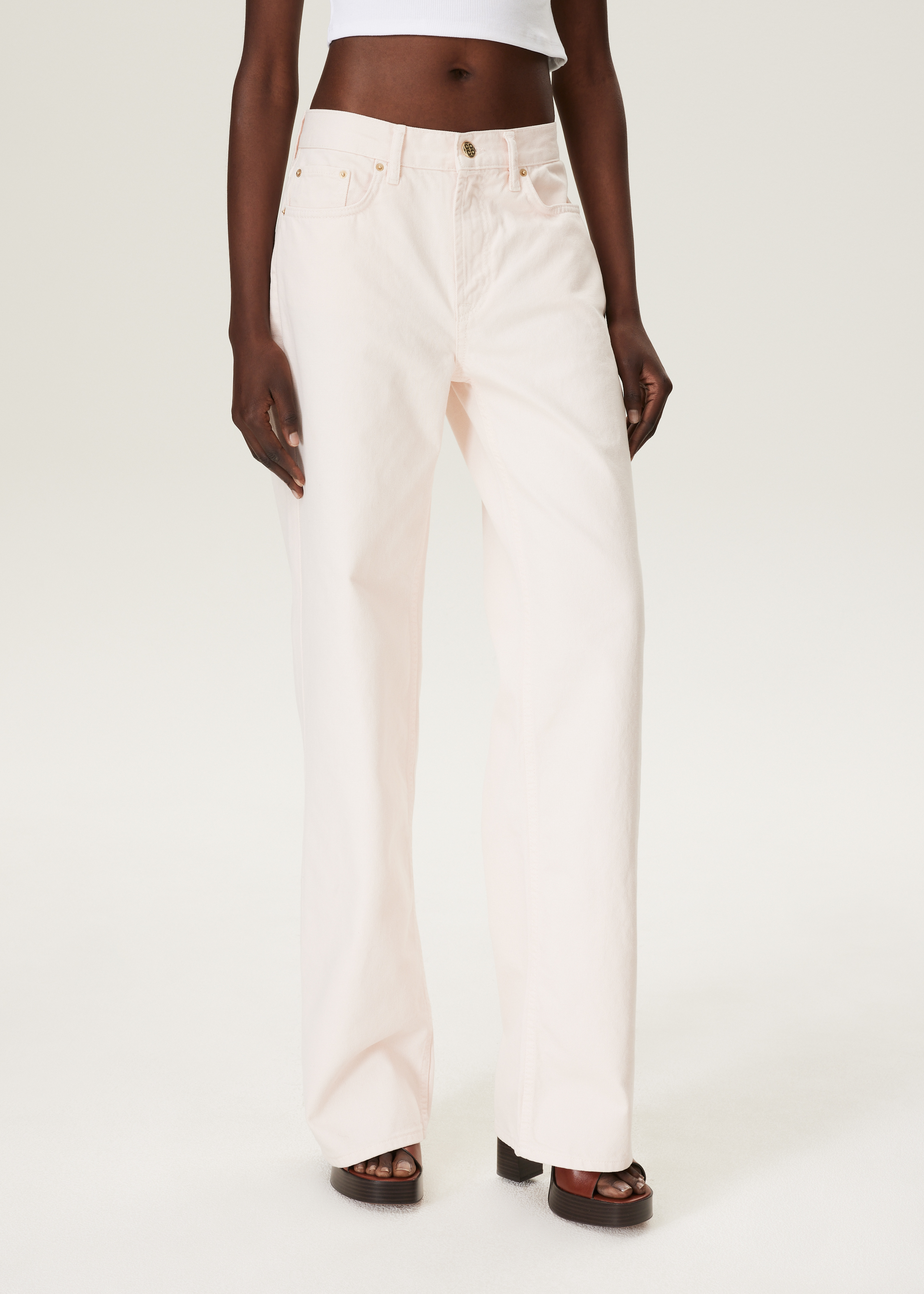 TESS - Mid rise straight leg jeans