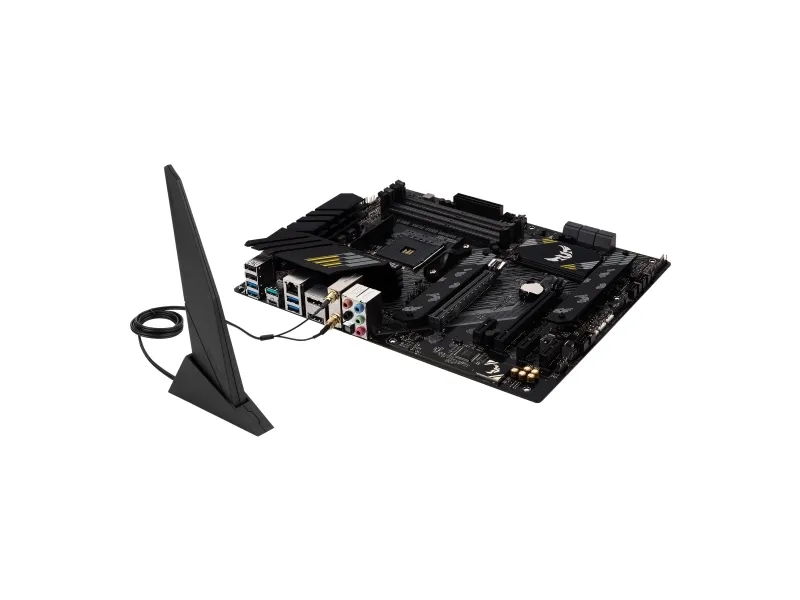 ASUS TUF GAMING B550-PLUS WIFI II - Bundkort - ATX - Socket AM4 - AMD B550 Chipset - USB-C Gen2, USB 3.2 Gen 1, USB 3.2 Gen 2 - 2.5 Gigabit LAN, Wi-Fi 6, Bluetooth - onboard grafik (CPU påkrævet) - HD Audio (8-kanaler)