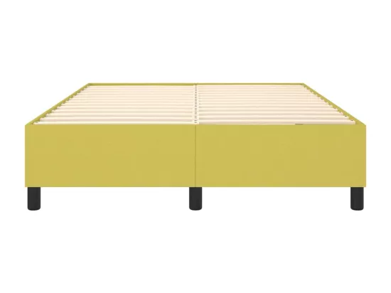 Sommier tapissier Vert 140x200 cm Tissu