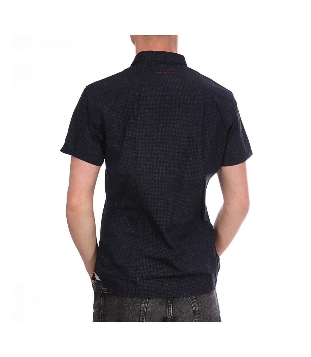 Chemise Marine/Noire Homme Teddy Smith Cut MC