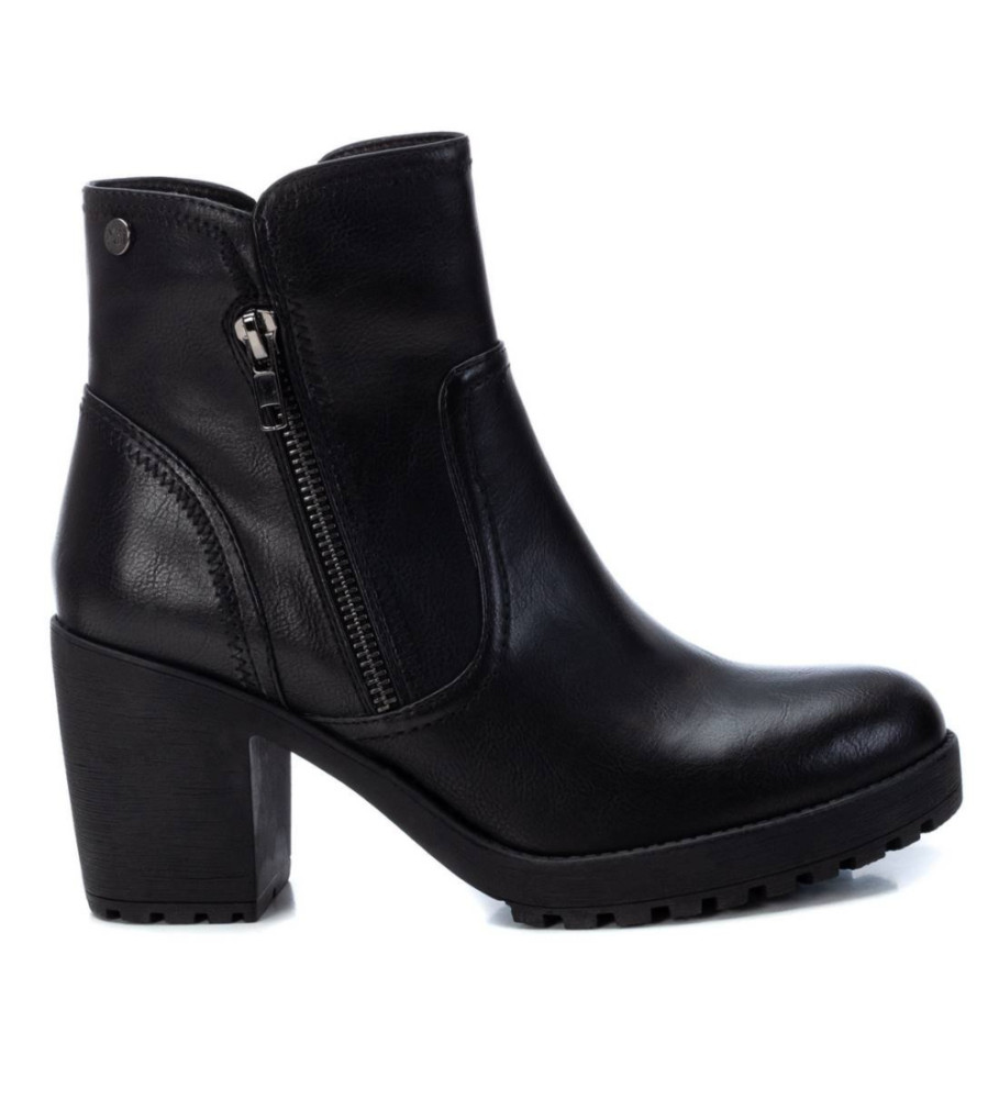 Botas de cano curto Xti 034363 pretas - Altura do salto: 8 cm -