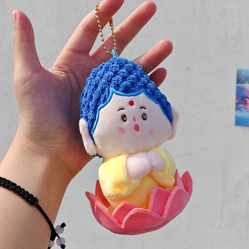 Fenmo - Buddha Chenille tasbedel sleutelhanger (verschillende ontwerpen) / set