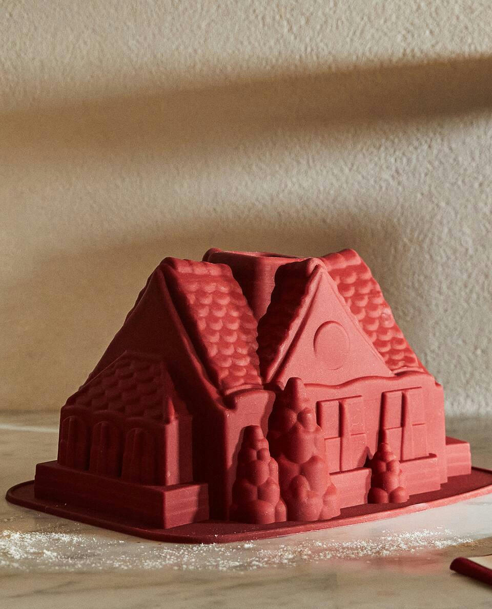 FORMA DE SILICONE PARA ASSAR CASINHA DE NATAL