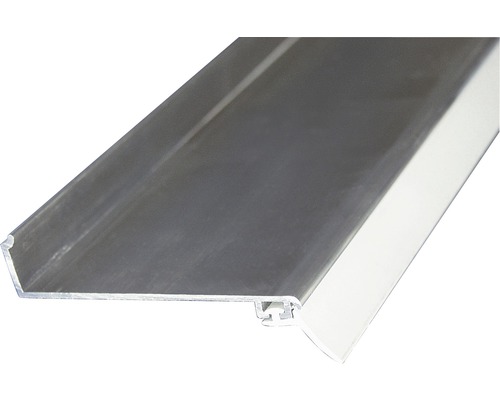 Gutta aluminium wandaansluitprofiel, zilver, 2050 mm x 115 mm